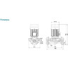 Насос циркуляционный LEO LP1500 фланцевый