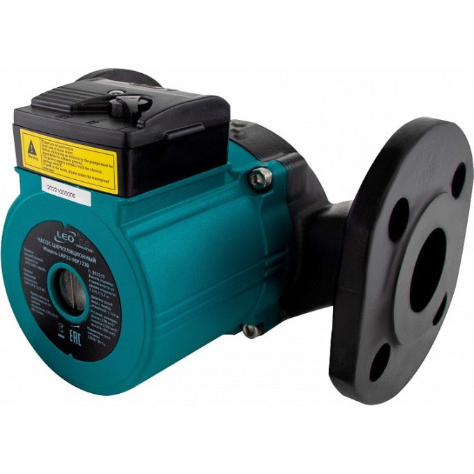 Насос циркуляционный LEO LRP 32-80F/220 (270Вт, 170л/мин, Н-7.3м, фланец 32мм, d трубы 1 1/4