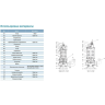 Насос фекальный LEO 50WQ15-26-3 (380В, 3 кВт, 46 м3/ч, H-28 м, d патр. 50 мм, до 20%, до 20 мм)