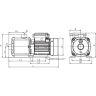 Насос многоступенчатый LEO EMHM 2-3 (220В, P1/P2-0.41/0.37кВт, V-4.5/2м3/ч, H-27/20.5м)
